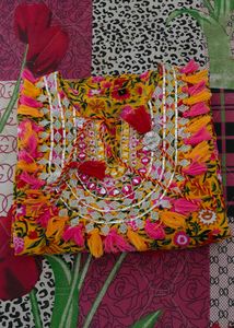 beautiful yellow kaftan