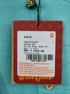 Men's Teal Kurta