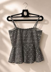 Stylish Chikankari Design Peplum Top