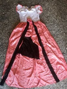 Elegant Pink and Black Ball Gown