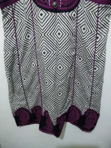 Orchid pink diamond print mango kurta pyjama