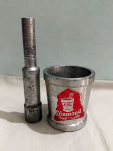 Diamond Mortar &amp; Pestle Aluminium