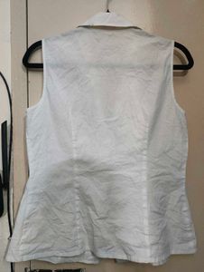 Sleeveless White Waist