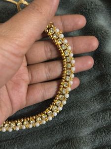 Exquisite Indian Style Necklace with Red and Green