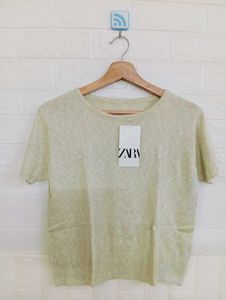 Elegant Short Sleeve Knit Top