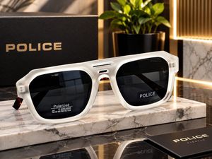 Police Sunglasses - White &amp; Tortoise Shell