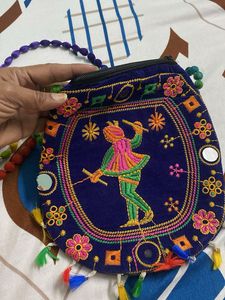 Embroidered Sling Bag
