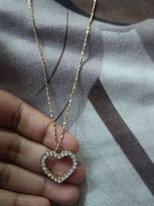 2 Golden Chains with pendant