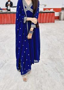 Royal Blue Kurta Set with Dupatta