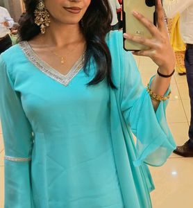 Y2K KURTI WITH PALAZZO CUSTOMIZED.