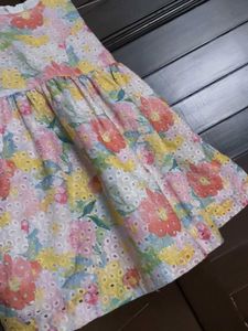 Girl Floral Eyelet Summer Dress