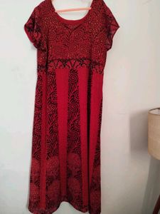 Bohemian Red Maxi Dress