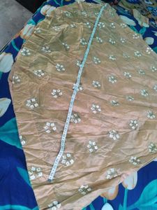 beige long gown