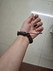 y2k Braided Leather Bracelet