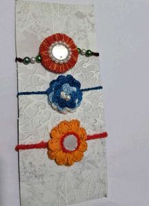 Handmade Rakhi set of 3🌸🧿