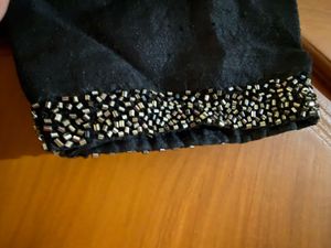 Elegant Black Beaded Blouse