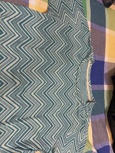 Blue Chevron Print T-Shirt