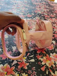 Cute Pink Travel Makeup Bag