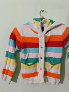 Colorful Striped Cardigan