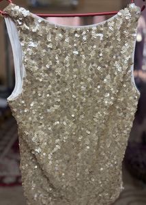 Forever 21 Sequin Sleeveless Top/ Blouse
