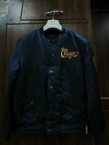 Men's Navy Chicago Bomber Jacket