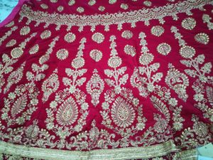 Beautiful Bridal Velvet Lahnga