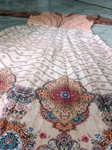 Stylish Traditional Long Frock With Full Hands
