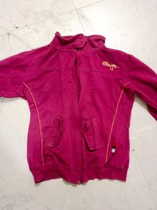 Pink Casual Jacket