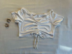 White Crop Top