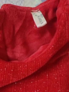 Adorable Red Party Dress, 4-6 years