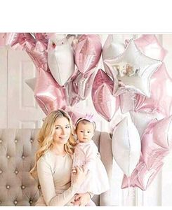 Party Propz 18 Inch Star Shape Foil Balloon-5 Pc