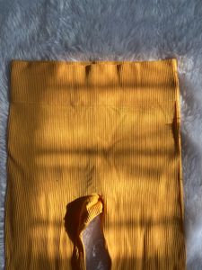 Mustard Ribbed Leggings
