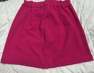 Hot Pink A-Line Mini Skirt