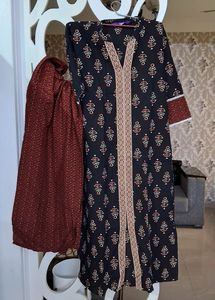 LIBAS PURE Cotton Complete Suit Set With Plazoo And PURE Cotton Duppatta