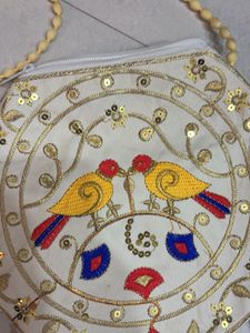 Embroidered Sling Bag