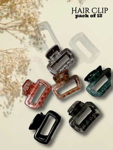 Hair Claw Clips - 12 Pack