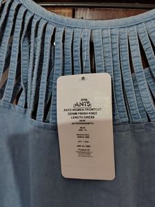 shaded blue denim dress new with tags