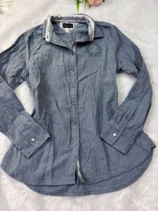 Stylish Blue Button-Down Shirt
