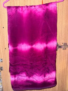 Vibrant Pink Tie-Dye Saree with mirror blouse