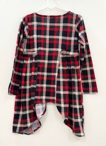 Red Checked Tunic Top