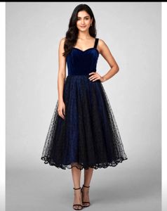 Elegant Velvet & Tulle Dress