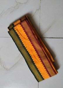 Elegant Yellow Cloth with Intricate Border