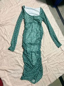 Chic Floral Print Mesh Dress