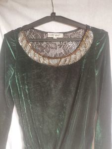 Velvet Green Dress
