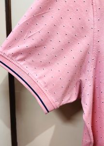Micro Print Henley Neck