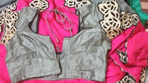 Grey Saree Blouse