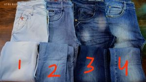 Combo Set of 4 Blue Denim Jeans Collection
