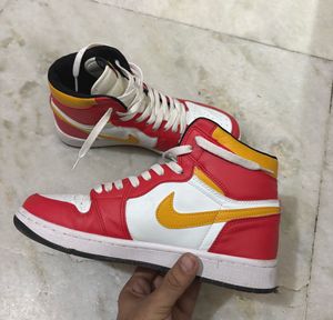 NIKE AIR JORDAN 1 HIGH FUSION RED UK 7 (41)