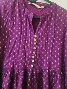 Elegant Purple Ethnic kurti