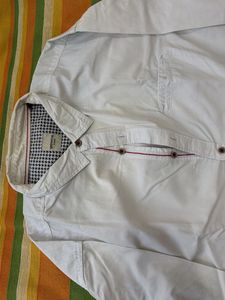 Men's White Long Sleeve Shirt